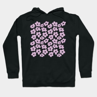 Aesthetic Mauve Flowers Retro Daisy Hoodie